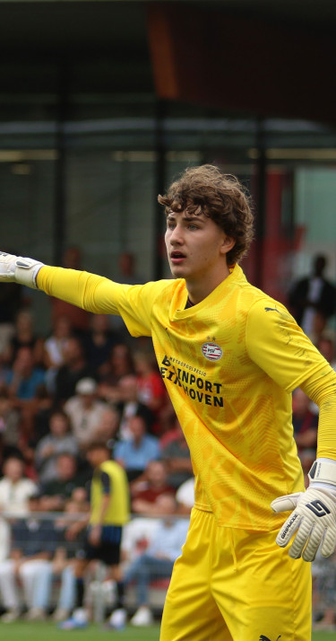 Keeper Kane Aerts belangrijk voor PSV: 'Het was voor mij een goede wedstrijd'